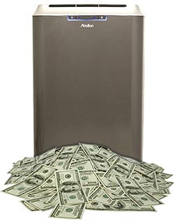 Ahorros de acondicionadores de aire portátiles